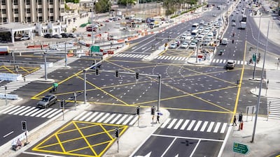 The junction serves traffic travelling from 2nd December Street towards the Trade Centre and Al Satwa. Photo: RTA