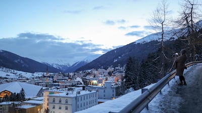 Davos, ahead of the World Economic Forum (WEF) meeting in the Swiss town this week. Bloomberg