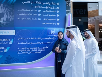 The integrated Digital Twin platform for the Emirate of Dubai was launched last month. Photo: @HamdanMohammed / X