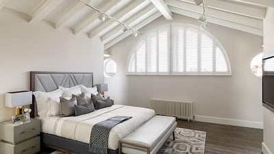 There are three guest bedrooms, all with en suite bathrooms and bespoke built-in storage. Courtesy CPC Group