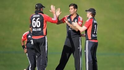 Jade Dernbach is optimistic about continuing his wicket-taking form for England.