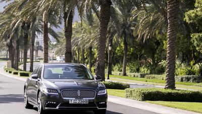 The new Lincoln Continental in Dubai. Reem Mohammed / The National