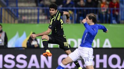 Diego Costa of Spain. Javier Soriano / AFP