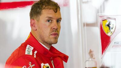 Vettel won his first battle with Hamilton by recording the fastest time in the first practice session. Christopher Pike / The National