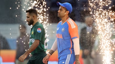 India captain Suryakumar Yadav, right, is in great form with the bat. Chris Whiteoak / The National