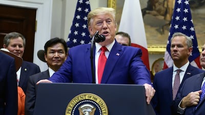 The impeachment inquiry into US President Donald Trump will be held in public next week. Ron Sachs/CNP/Bloomberg