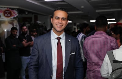 Former policeman Mohamed Breakaa 28, travelled from Cairo on a tourist visa in the hope of finding work in Dubai. Pawan Singh / The National