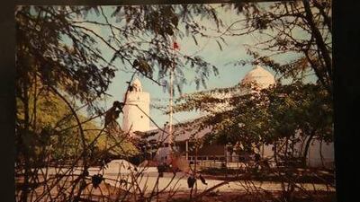 An early colour picture of the Qasr Al Hosn, which featured on some of the earliest stamps issued in Abu Dhabi, in the 1960s. Before that, any post was marked with British postal stamps. Postcards and stamps courtesy of Khaled Ali Al Omaira