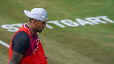 Kyrgios loses his cool. AP