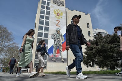 Russia annexed the Crimean Peninsula in 2014. EPA