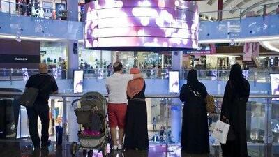 Major malls saw a steady stream of visitors well into the early hours of yesterday morning.
