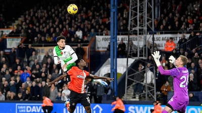 Luis Diaz scores the equalising goal. AFP