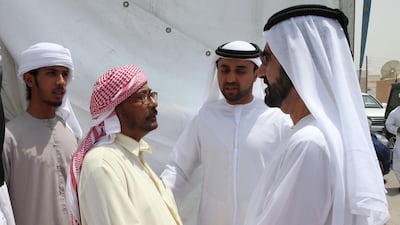 Sheikh Mohammed bin Rashid, Vice President and Ruler of Dubai, offers condolences to the family of a soldier who was killed in Yemen in the line of duty. Wam