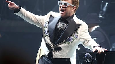 Sir Elton John performed at Madison Square Garden in New York a few hours after his plane was forced to make an emergency landing while attempting to leave the UK. AP