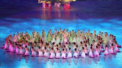 Dancers perform during the opening ceremony of the 31st Southeast Asian Games. AP
