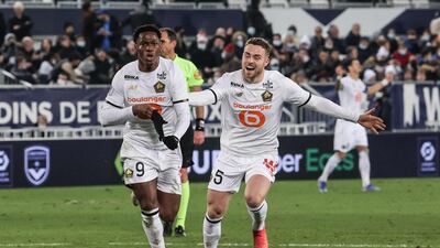 Lille's Jonathan David, ££50.8m. AFP