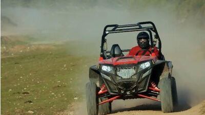 The handling of the XP900 - in 4WD, at least - is excellent, and the off-road buggy can seemingly manage all terrains and obstacles in its path. Courtesy of Polaris