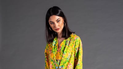 Deema Ajlani opts for relaxed day looks, like this dress in upbeat yellow. Courtesy Deema Ajlani