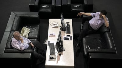 The benchmark Dubai Financial General Market Index closed 3.2 per cent lower on Thursday. Reem Mohammed / The National