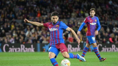 Jordi Alba – 8. Heavily involved with 56 passes in the first half alone. Set up Depay’s opener with smart ball forward, his ninth assist of the season. Then almost saw a second similar ball led to an own goal on 30. Cut out a dangerous 40th minute Mallorca attack but bullied off the ball in a 78th minute one. Booked. AFP