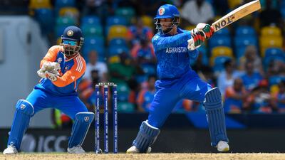 Azmatullah Omarzai (Afghanistan v India): 100 metres. AFP