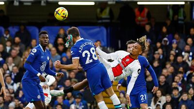 Chelsea's Cesar Azpilicueta was concussed after getting hit on the face by Southampton's Sekou Mara. Reuters