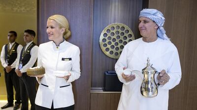 Measuring just under 1,700 m², and boasting expansive views of the airport, the new facility is open round-the-clock for the exclusive use of guests of The Residence, Etihad First Class, Etihad Guest Exclusive, Etihad Guest Platinum members (plus one guest), Etihad Airways Partner (EAP) airline First Class guests, EAP ‘Invitation only’ members (plus two guests) and EAP equivalent Platinum members (plus one guest). Christopher Pike / The National