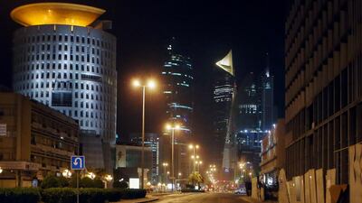 A deserted street in Kuwait city last week as the government imposed a nationwide curfew from 5pm until 4am to fight the spread of the coronavirus, state news agency KUNA said. AFP