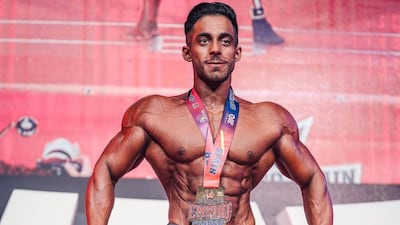 Abdulla Al Eisaei became the first amputee from the UAE to win an international body-building competition. Image: Abdulla Al Eisaei