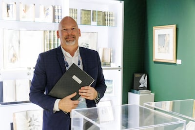 Pom Harrington runs Peter Harrington Rare Books, founded by his father. Photo: Abu Dhabi Arabic Language Centre