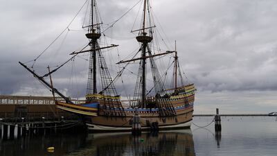 A replica of the ship 'The Mayflower', which carried the pilgrims to America in 1620. Willy Lowry / The National