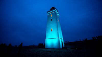 The Rubjerg Knude Lighthouse is re-opened, in Jutland, Denmark. The 120-year-old and 23-meter-tall lighthouse was put on wheels and rails to move it approx. 80 meters away from the North Sea. EPA