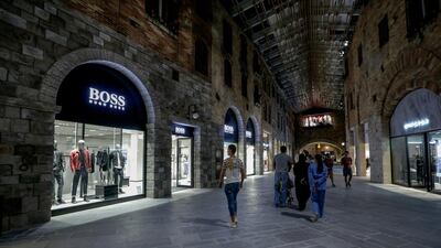 A Hugo Boss store at Dubai's The Outlet Village. The German company does not forecast any growth over the coming year. Victor Besa / The National.