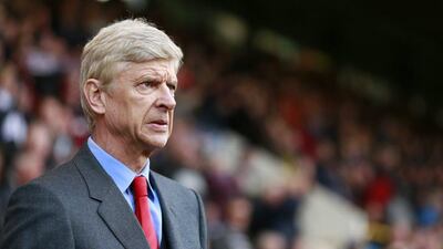 Arsenal manager Arsene Wenger observes his side during their Premier League win over Burnley last Saturday. Jason Cairnduff / Action Images / Reuters / April 11, 2015
