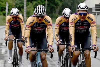 Team Alpecin Fenix rider Mathieu van der Poel, left. AFP