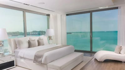 The waterfront villa on Abu Dhabi's Zaya Nurai Island. Courtesy: Airbnb