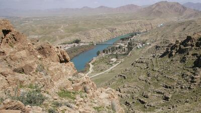 The source of the Helmand river at the Kajaki hydroelectric dam in Afghanistan's southern Helmand province. Getty Images