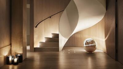 The lobby at The New York Edition hotel. Photo by Nikolas Koenig