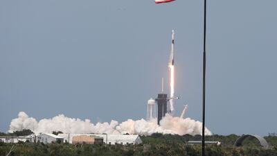 Nasa astronauts Doug Hurley and Bob Behnken head for the International Space Station. AFP
