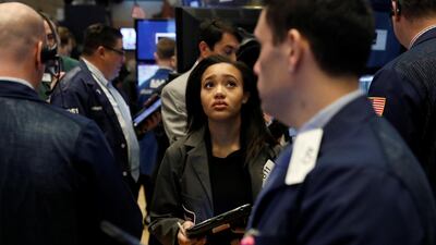 Traders work on the floor of the New York Stock Exchange . Lucas Jackson/Reuters