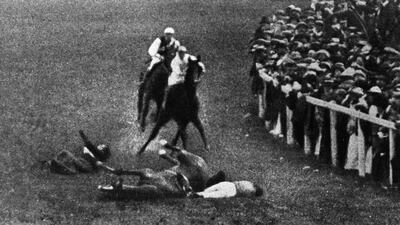 Suffragette Emily Davison was hit and killed by King George V's horse Anmer during the 1913 Epsom Derby / Corbis