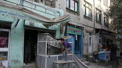 A general view of shops damaged in the earthquake in Kabul, Afghanistan. Hedayatullah Amid / EPA