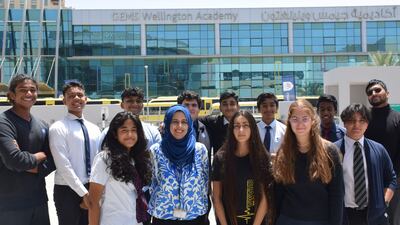 The 13 pupils who beat competition from across the world to claim the big prize.