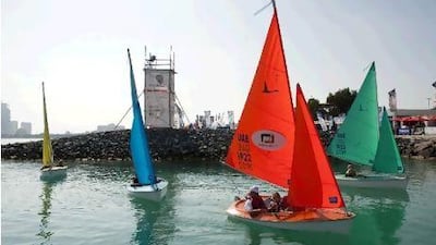 Sailability, a nonprofit organization that helps disabled people sail, offer festival goers a taste of the sea with trial runs in their access dinghy boats off the pontoon at the Volvo Ocean Race 'Destination Village.'