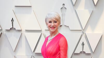 Helen Mirren, in Schiaparelli, attends the 91st annual Academy Awards on February 24, 2019. EPA