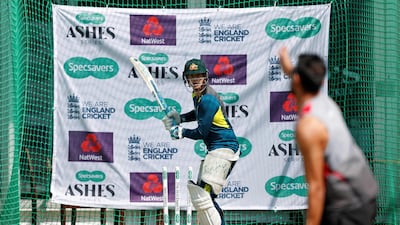 Australia's Steve Smith attends a practice session at Lord's Cricket Ground on August 13, 2019. AFP