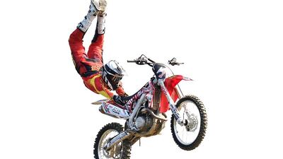 The Abu Dhabi track can send riders as high as 15 metres in the air and 30 metres in length. Getty Images