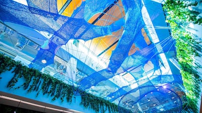 The venue is also home to Tube Dubai, an art installation of nets suspended from the walls and ceiling.