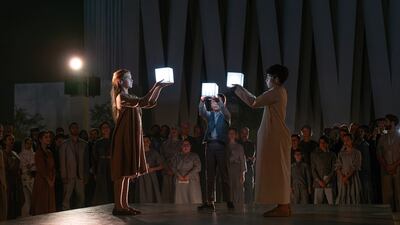 The three houses of worship are of equal stature and share external dimensions, and were designed by Sir David Adjaye