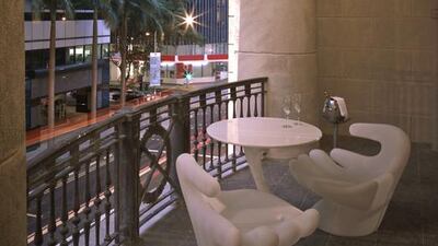 So Lofty balcony at Sofitel So. Courtesy Sofitel So Singapore